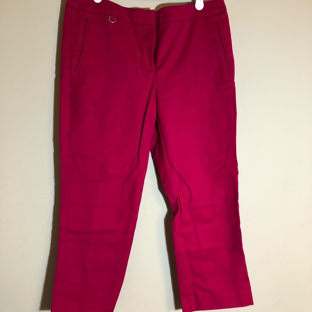 Pink ankle pants